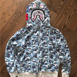 Light blue bape hoodie